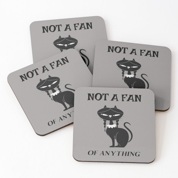 Item preview, NOT A FAN of Anything CAT Addams Family WEDNESDAY Halloween designed and sold by JusTiceT-shirts.