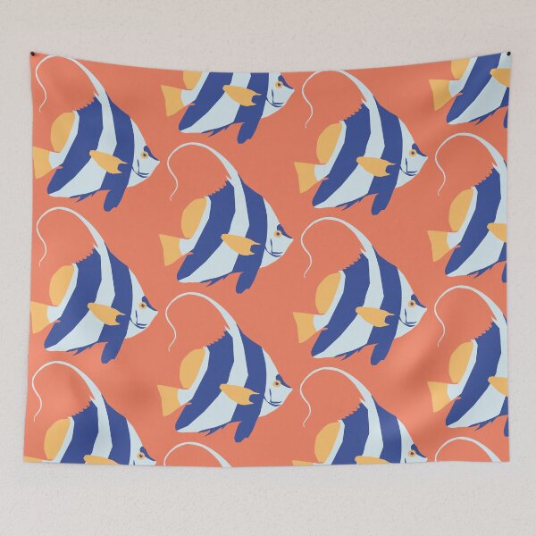 Item preview, Ocean Stripes — Stylized Angelfish designed and sold by NicolaZhukov.