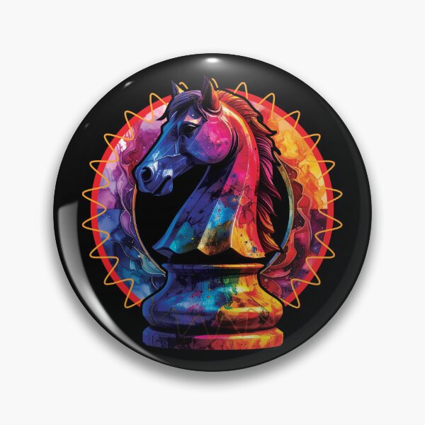 Item preview, Vibrant Knight | Psychedelic Chess Horse Design designed and sold by bubuknows.
