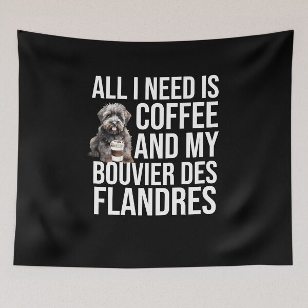 Item preview, Bouvier Des Flandres Puppy and Coffee designed and sold by SandraFay1.