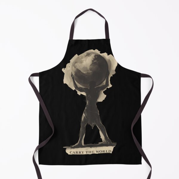 Item preview, Atlas carrying the world on his shoulders text Carry the World 2 designed and sold by Neon G.