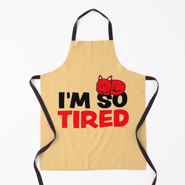 Item preview, I'm So Tired Exhausted Cat Pet Animal Sleeping designed and sold by shirt-o-mat.