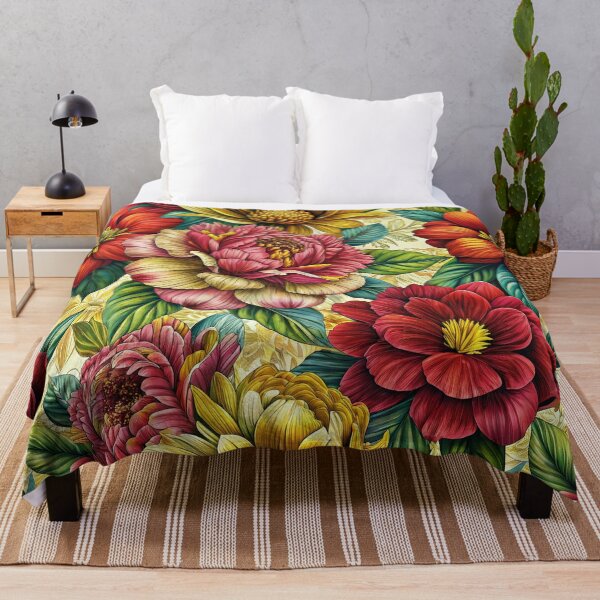 Item preview, Colorful flowers and leaves  designed and sold by cocomelon168.