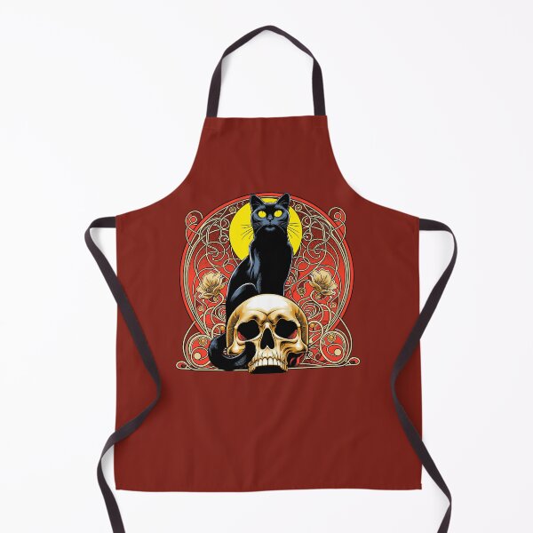 Item preview, BLACK CAT ON SKULL designed and sold by MINION-FACTORY.