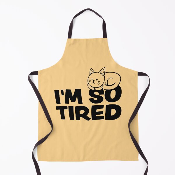 Item preview, I'm So Tired Exhausted Cat Pet Animal Sleeping designed and sold by shirt-o-mat.