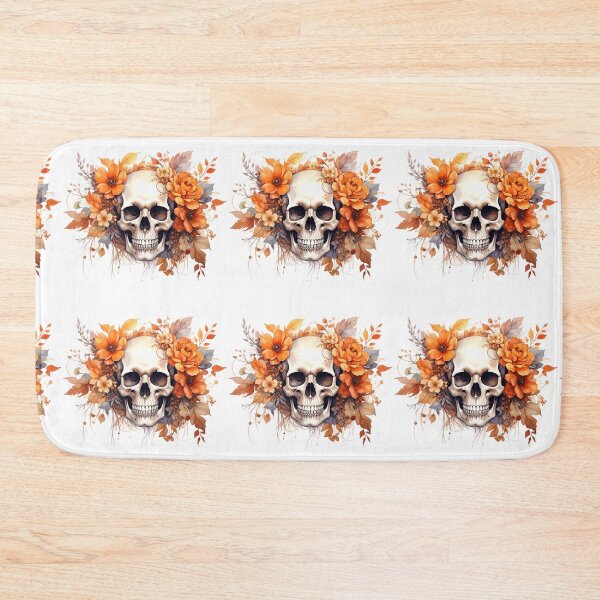 Item preview, SKULL WITH FLOWER CROWN designed and sold by cubiask.
