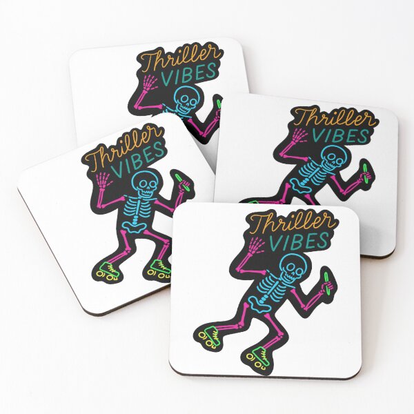 Item preview, 80s Neon Glowstick Skeleton Thriller Vibes designed and sold by MoeJoedesign .
