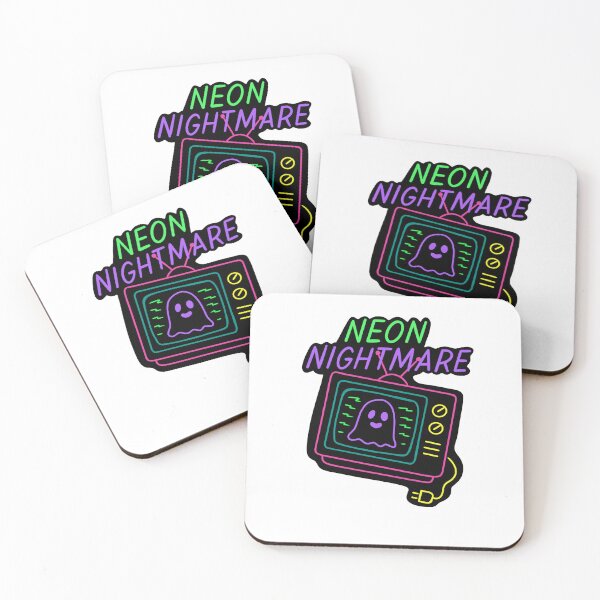 Item preview, 80s Neon Haunted CRT TV Poltergeist Nightmare designed and sold by MoeJoedesign .