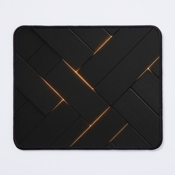 Item preview, Black Matte Geometric Pattern with Golden Glow designed and sold by Bellassi.