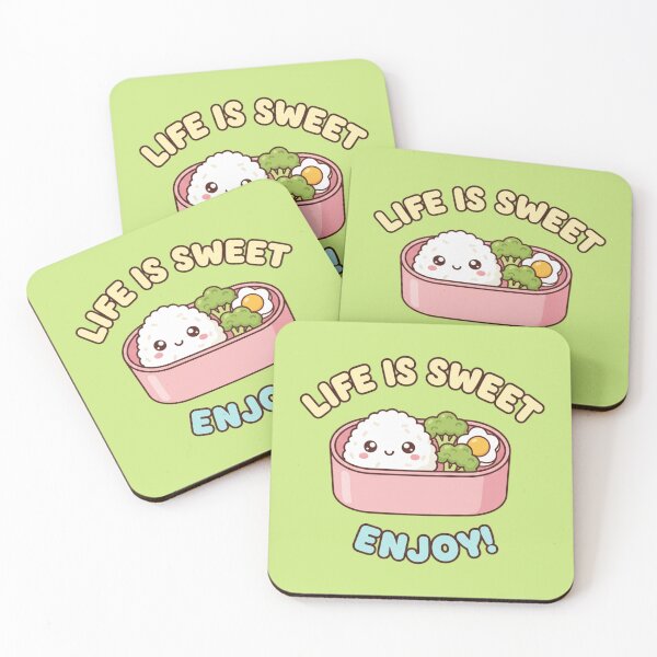 Item preview, Life is Sweet – Cute Kawaii Bento Design designed and sold by SaicoGN.