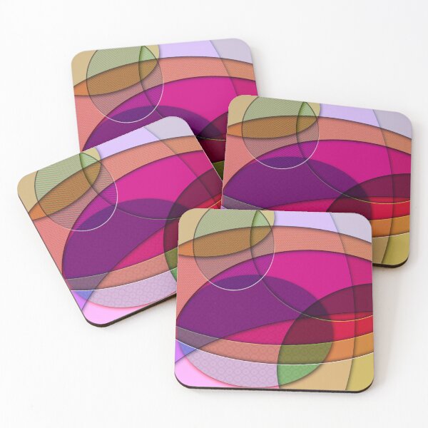 Item preview, Colorful Abstract Circles and Geometric Layers designed and sold by Arjen Roos.