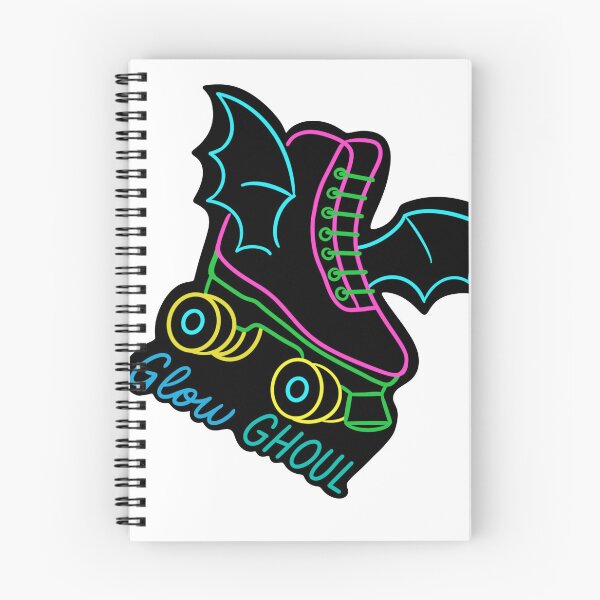Item preview, 80s Neon Batwing Rollerskates Glow Ghoul designed and sold by MoeJoedesign .
