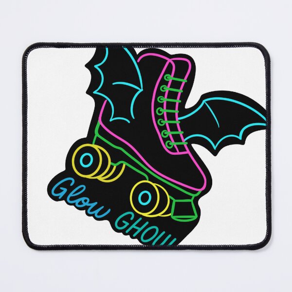 Item preview, 80s Neon Batwing Rollerskates Glow Ghoul designed and sold by MoeJoedesign .
