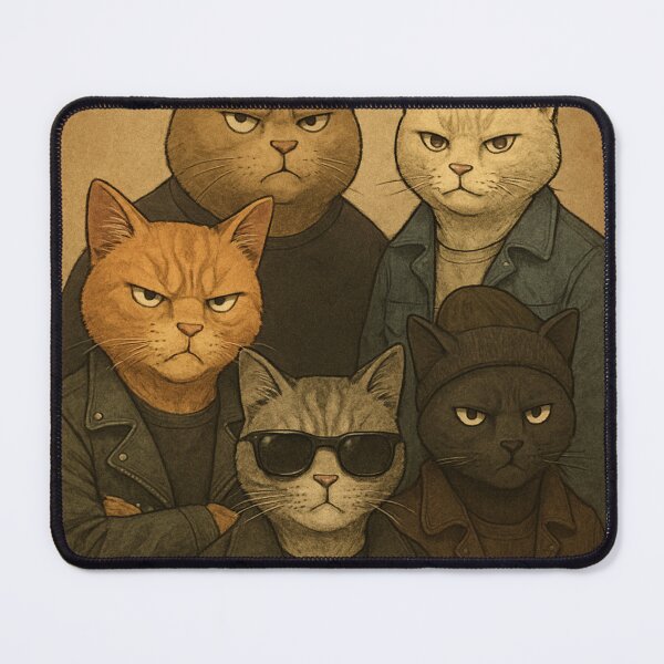 Item preview, Tough Feline Crew designed and sold by Mjonkey.