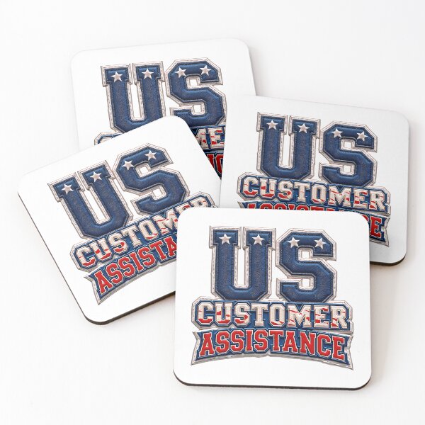 Item preview, US Customer Assistance Patriotic American Support Design designed and sold by ArtDesignTp.