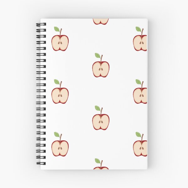 Item preview, halved apple cartoon drawing designed and sold by pinklillies47.