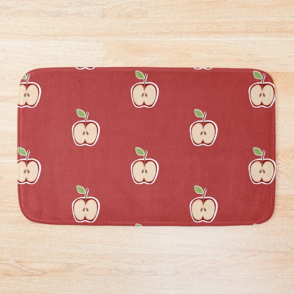 Item preview, halved apple cartoon drawing designed and sold by pinklillies47.
