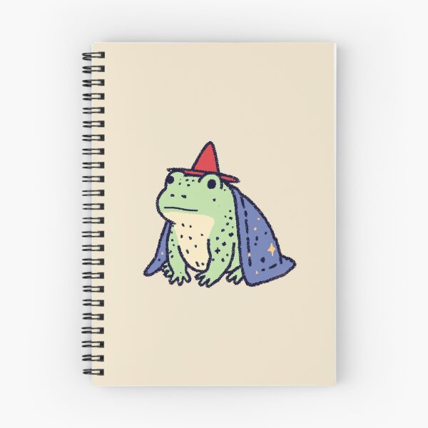 Item preview, Wizard Frog, whimsical illustration with red hat and starry cape designed and sold by Magnificent Lizard.