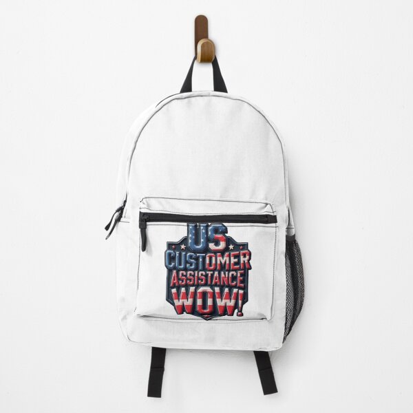 Item preview, US Customer Assistance Wow Patriotic American Work Humor designed and sold by ArtDesignTp.