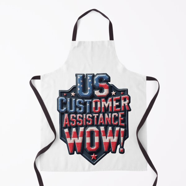 Item preview, US Customer Assistance Wow Patriotic American Work Humor designed and sold by ArtDesignTp.