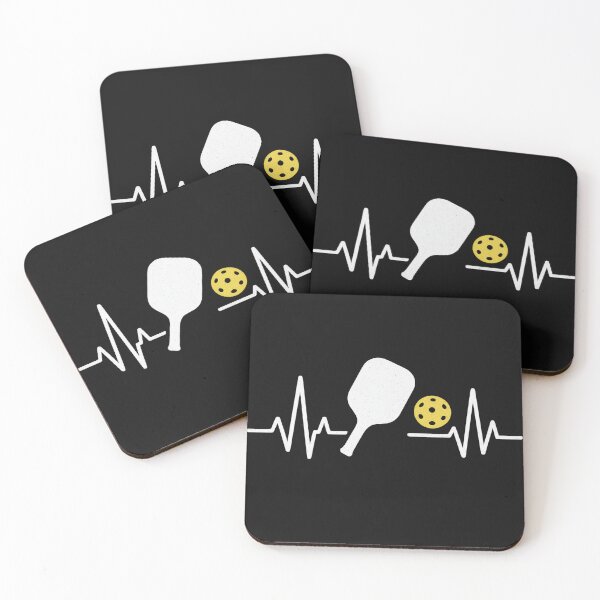 Item preview, Pickleball Heartbeat Pulse Paddle & Ball Graphic Design T-Shirt designed and sold by tara3amran.