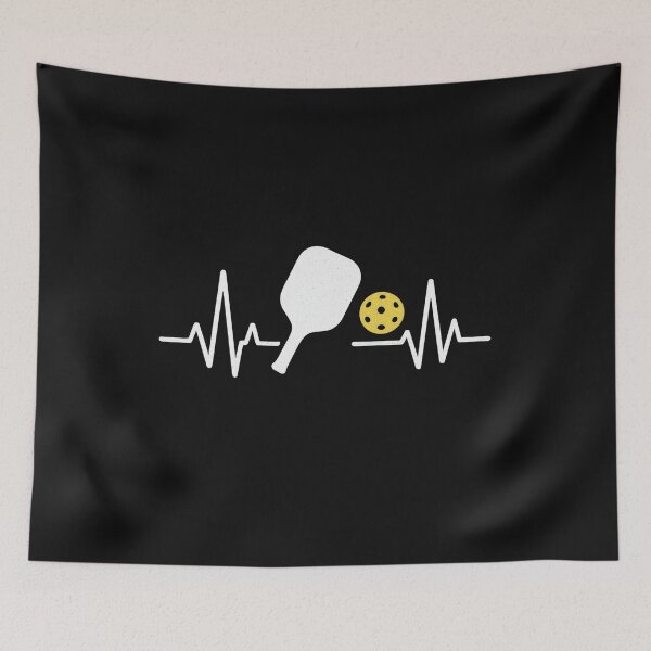 Item preview, Pickleball Heartbeat Pulse Paddle & Ball Graphic Design T-Shirt designed and sold by tara3amran.