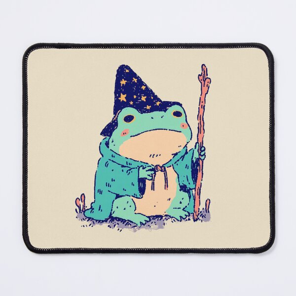 Item preview, Wizard Frog in Starry Hat, Whimsical Pastel Fantasy designed and sold by Magnificent Lizard.