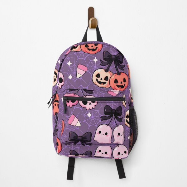 Item preview, Cute Skull and Ghost Halloween Purple Pattern designed and sold by A Mediterranean Crab.