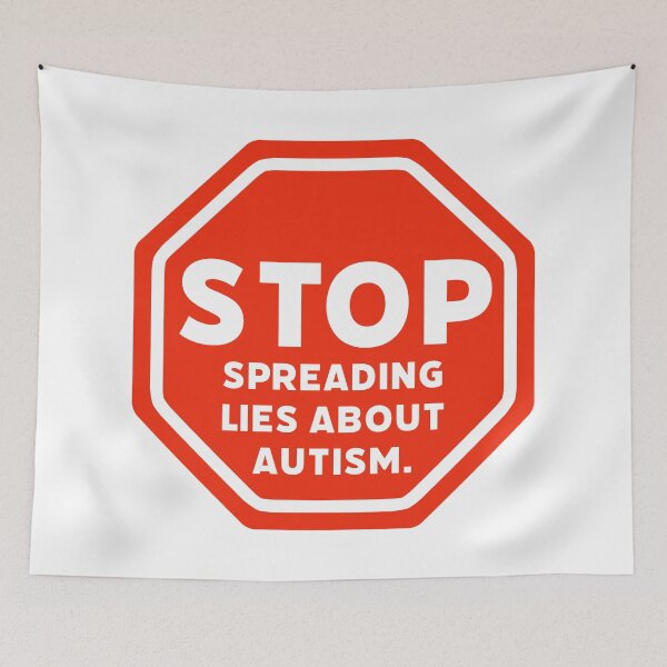 Item preview, Stop spreading lies about autism.  designed and sold by Rachel the Artist .
