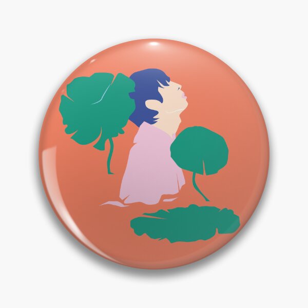 Item preview, Contemplation in Bloom — Stylized Portrait with Tropical Leaves designed and sold by NicolaZhukov.