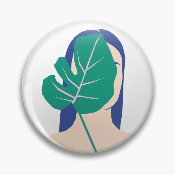 Item preview, Veiled in Green — Stylized Portrait with Leaf designed and sold by NicolaZhukov.