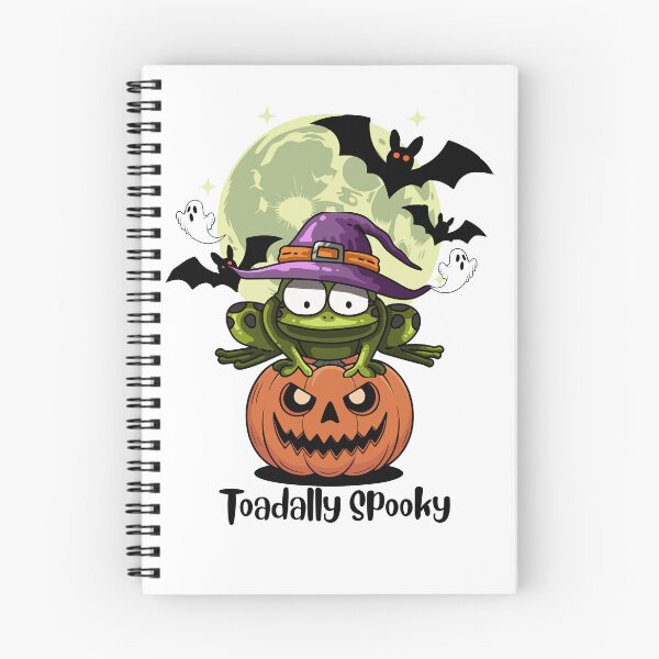 Item preview, Toadally Spooky funny Halloween Frog Town On Pumpkin T-Shirt designed and sold by Omarmadani.