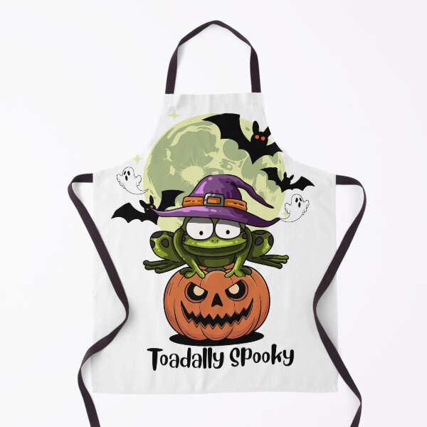 Item preview, Toadally Spooky funny Halloween Frog Town On Pumpkin T-Shirt designed and sold by Omarmadani.
