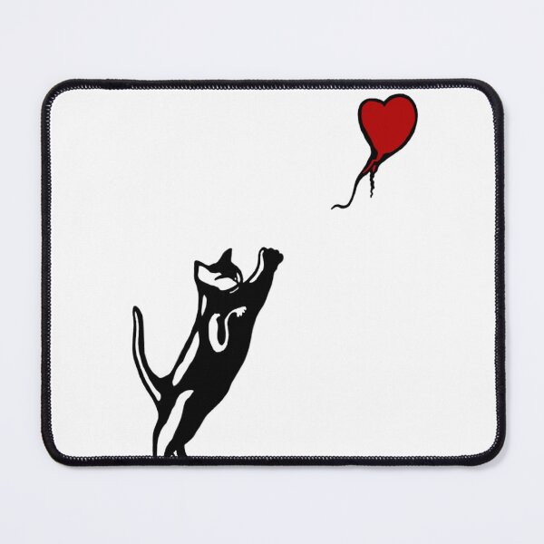 Item preview, A Cat with a Balloon designed and sold by CatsGoTheirWay.