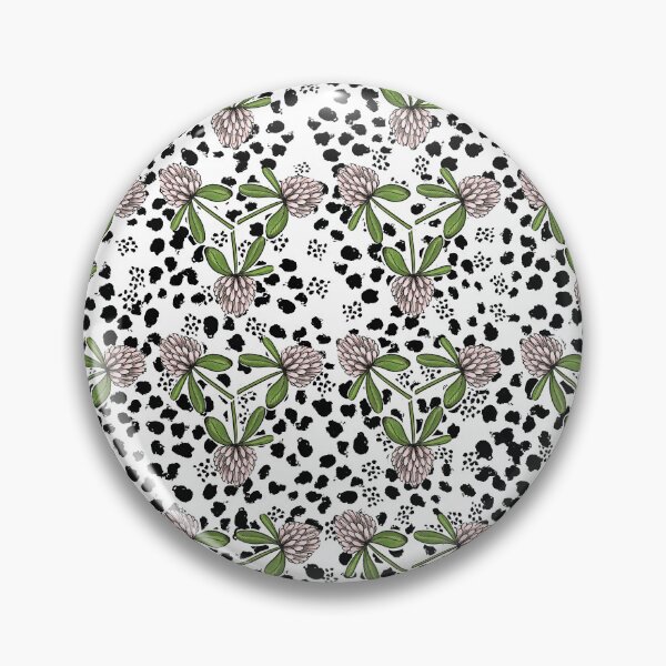Item preview, Cloverfield Dots-Botanical  Seamless Abstract Floral Pattern designed and sold by PVTCreations.