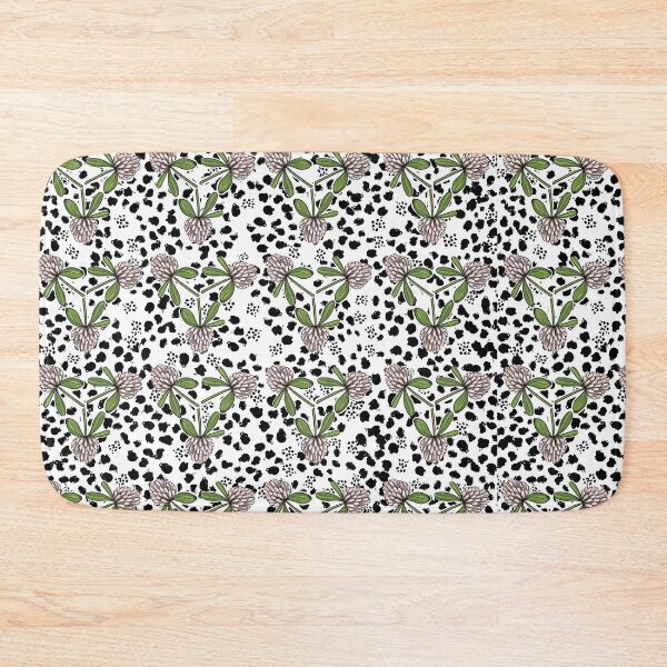 Item preview, Cloverfield Dots-Botanical  Seamless Abstract Floral Pattern designed and sold by PVTCreations.