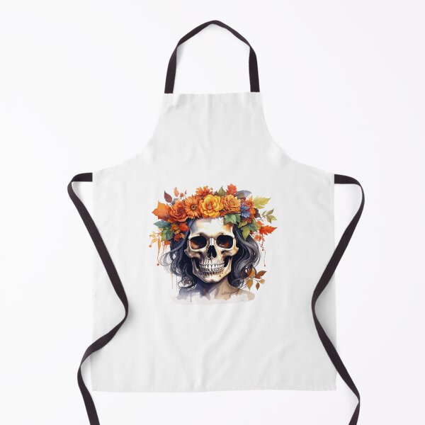 Item preview, SKULL WITH FLOWER CROWN designed and sold by cubiask.