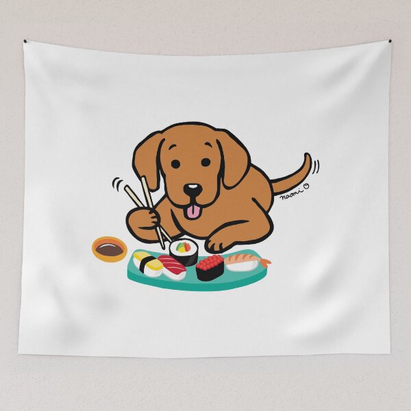 Item preview, Fox Red Labrador Sushi  designed and sold by HappyLabradors.