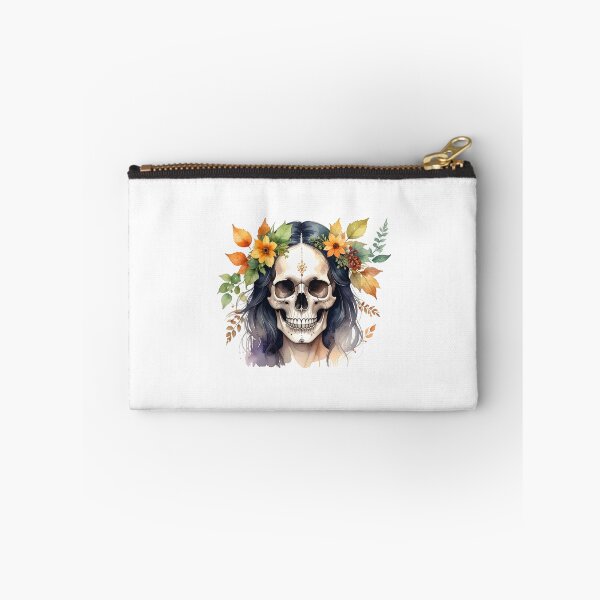 Item preview, SKULL WITH FLOWER CROWN designed and sold by cubiask.