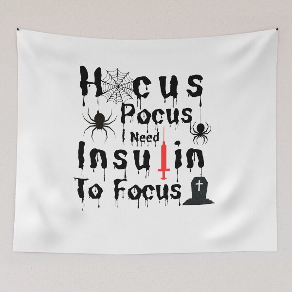 Item preview, Hocus Pocus I Need Insulin to Focus | Halloween Diabetes Humor Type 1 Awareness designed and sold by Lunaria Arts.