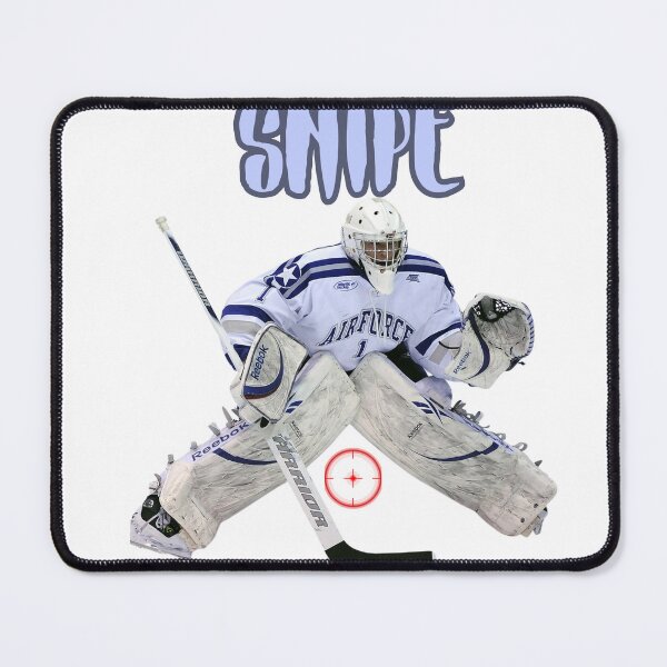 Item preview, Hockey goaltender in classic pose with cross hairs at the five hole.  designed and sold by GraphicMax.