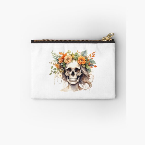 Item preview, SKULL WITH FLOWER CROWN designed and sold by cubiask.