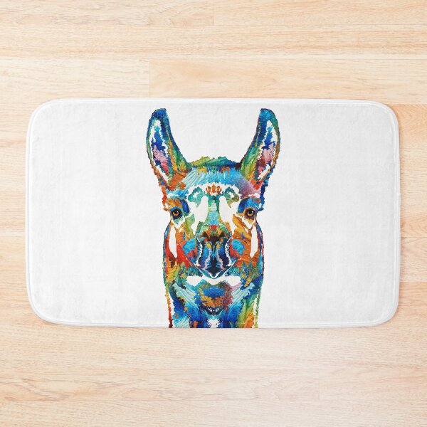 Item preview, Colorful Llama On White designed and sold by Sharon Cummings Art.