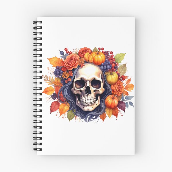 Item preview, SKULL WITH FLOWER CROWN designed and sold by cubiask.