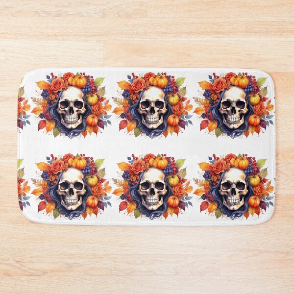 Item preview, SKULL WITH FLOWER CROWN designed and sold by cubiask.