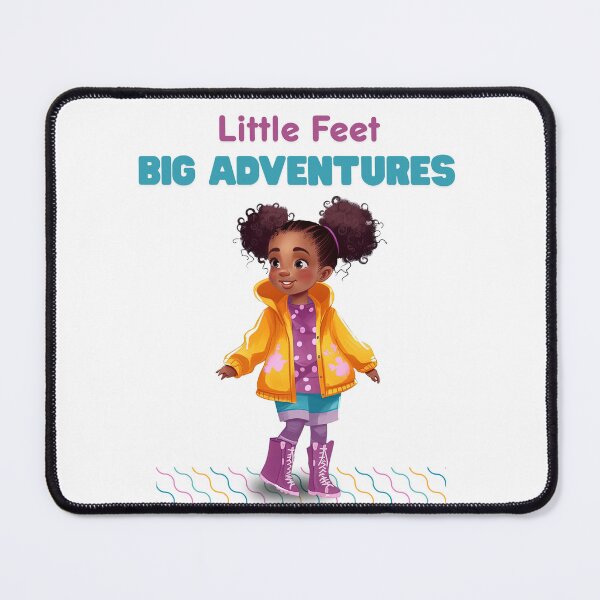 Item preview, Little Feet, Big Adventures – Cute Explorer Girl Art designed and sold by sirenandscript.