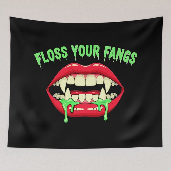 Item preview, Dental Halloween Hygienist Floss Your Fangs  Halloween Assistant Tech Funny Gift For Dental Tech designed and sold by MotivaChic.