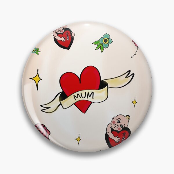 Item preview, Mum Traditional Style Tattoo Design designed and sold by Inappropriate Kitty Draws.