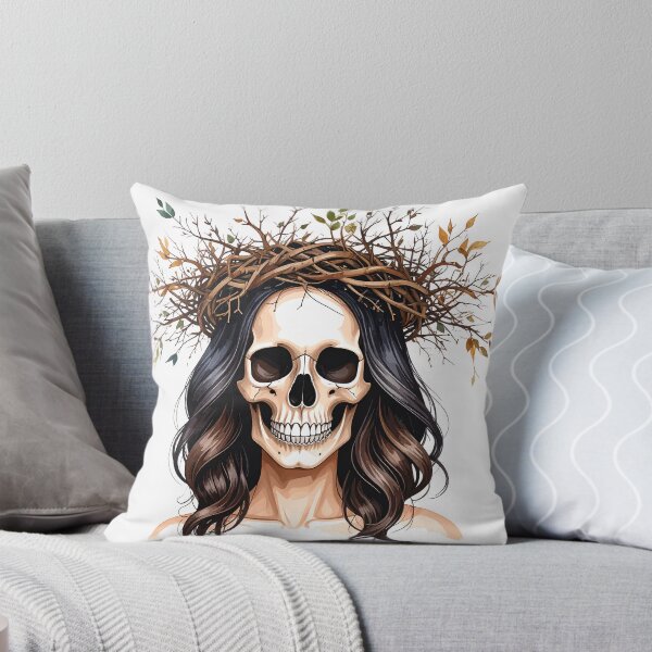 Item preview, SKULL WITH CROWN OF DRY BRANCHES designed and sold by cubiask.