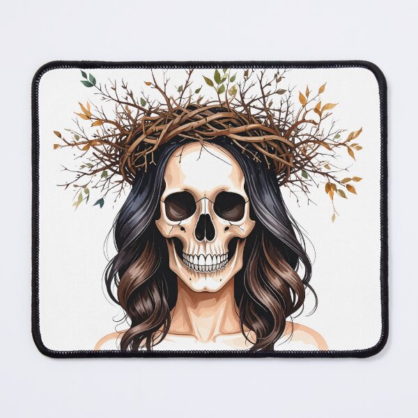 Item preview, SKULL WITH CROWN OF DRY BRANCHES designed and sold by cubiask.